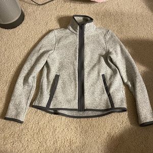 Lululemon It’s Fleecing Cold heather grey zip up jacket size 6